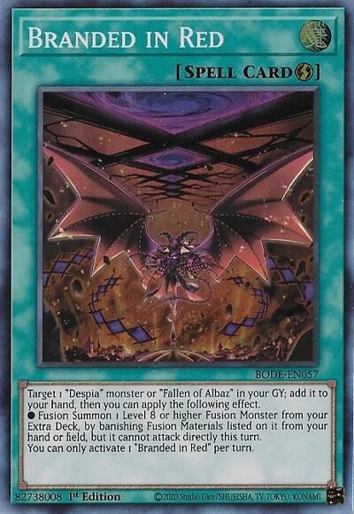 Branded in Red BODE-EN057 card from Burst of Destiny