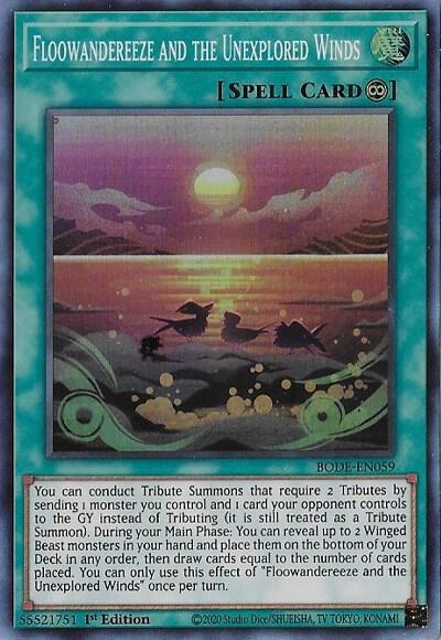 Floowandereeze and the Unexplored Winds BODE-EN059 card from Burst of Destiny