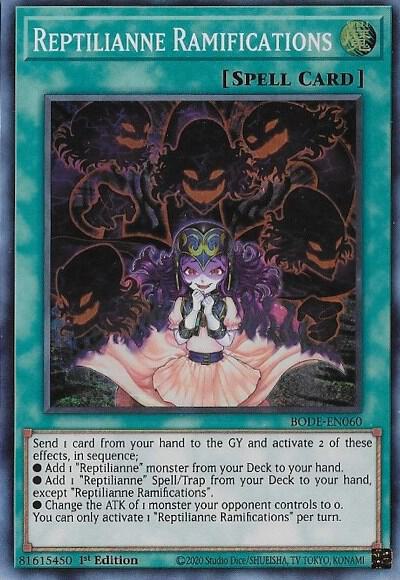 Reptilianne Ramifications BODE-EN060 card from Burst of Destiny