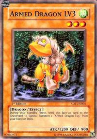 Armed Dragon LV3 SD1-EN005 card from Structure Deck: Dragon's Roar