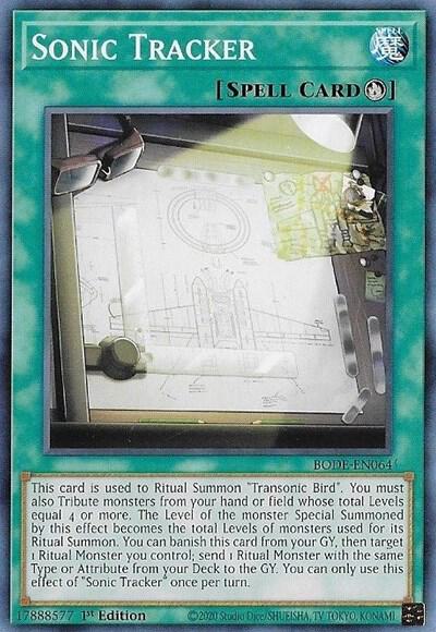 Sonic Tracker BODE-EN064 card from Burst of Destiny