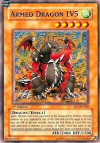 Armed Dragon LV5 SD1-EN006 card from Structure Deck: Dragon's Roar
