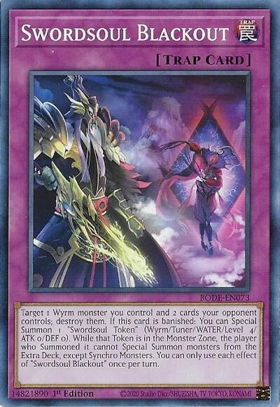 Swordsoul Blackout BODE-EN073 card from Burst of Destiny