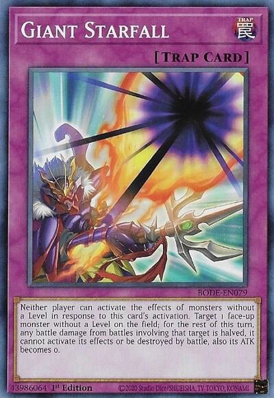Giant Starfall BODE-EN079 card from Burst of Destiny