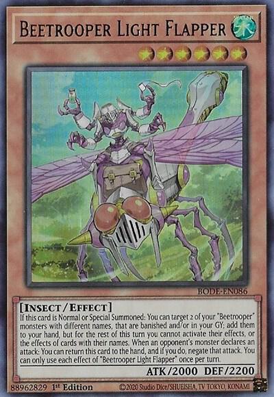 Beetrooper Light Flapper BODE-EN086 card from Burst of Destiny