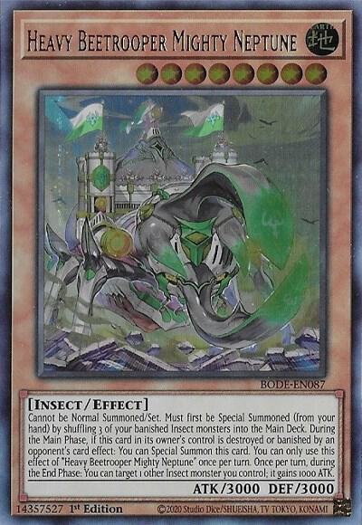 Heavy Beetrooper Mighty Neptune BODE-EN087 card from Burst of Destiny