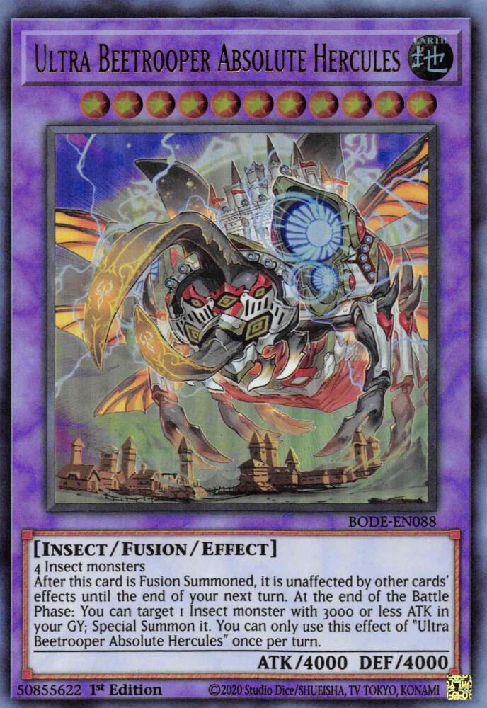 Ultra Beetrooper Absolute Hercules BODE-EN088 card from Burst of Destiny