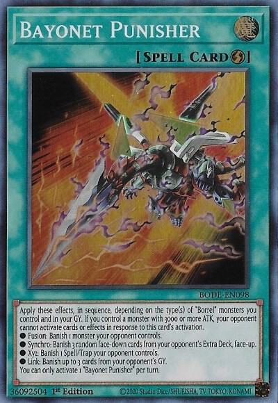 Bayonet Punisher BODE-EN098 card from Burst of Destiny