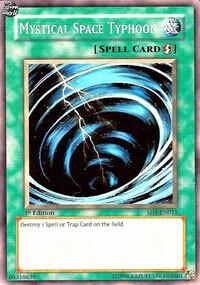 Mystical Space Typhoon SD1-EN011 card from Structure Deck: Dragon's Roar
