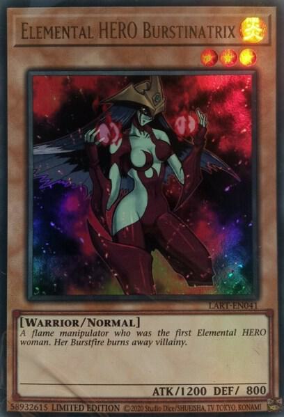 Elemental Hero Burstinatrix LART-EN041 card from The Lost Art Promotion