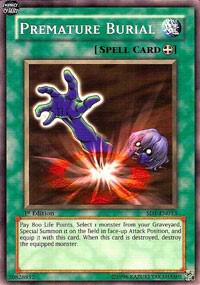 Premature Burial SD1-EN013 card from Structure Deck: Dragon's Roar