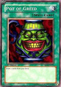 Pot of Greed SD1-EN015 card from Structure Deck: Dragon's Roar