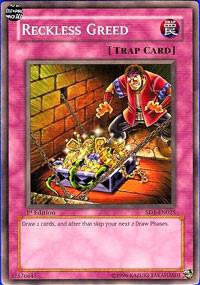 Reckless Greed SD1-EN025 card from Structure Deck: Dragon's Roar