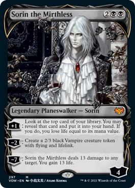 Sorin the Mirthless (Showcase) 297 card from Innistrad: Crimson Vow