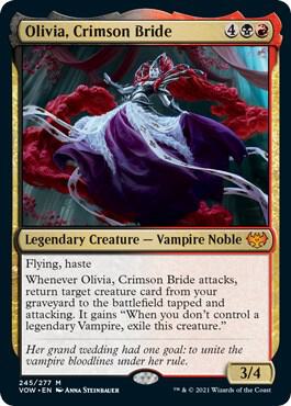 Olivia, Crimson Bride 245 card from Innistrad: Crimson Vow
