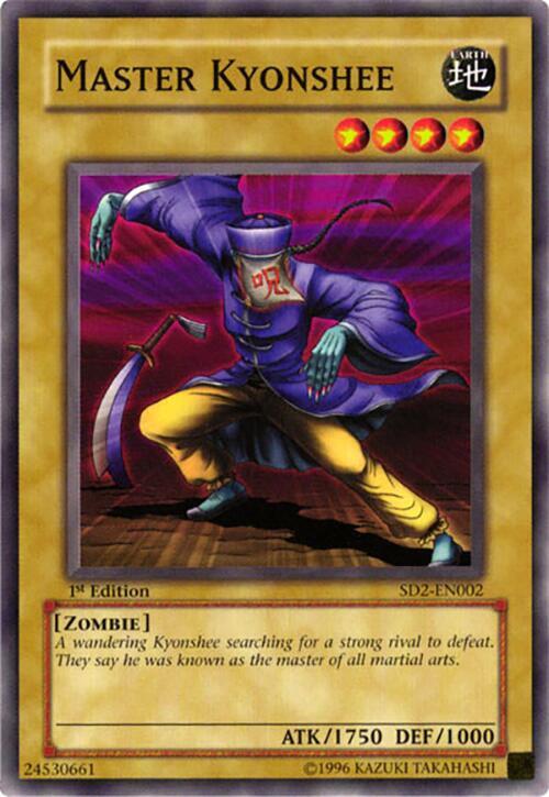 Master Kyonshee SD2-EN002 card from Structure Deck: Zombie Madness