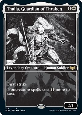 Thalia, Guardian of Thraben (Showcase) 318 card from Innistrad: Crimson Vow