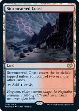 Stormcarved Coast 265 card from Innistrad: Crimson Vow