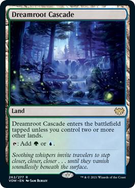 Dreamroot Cascade 262 card from Innistrad: Crimson Vow
