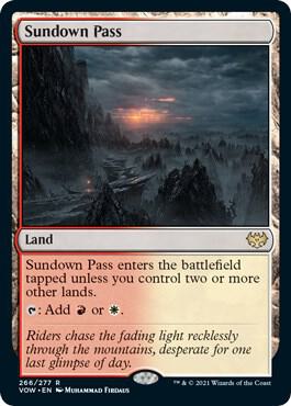 Sundown Pass 266 card from Innistrad: Crimson Vow