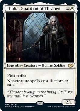 Thalia, Guardian of Thraben 38 card from Innistrad: Crimson Vow