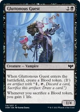 Gluttonous Guest 114 card from Innistrad: Crimson Vow