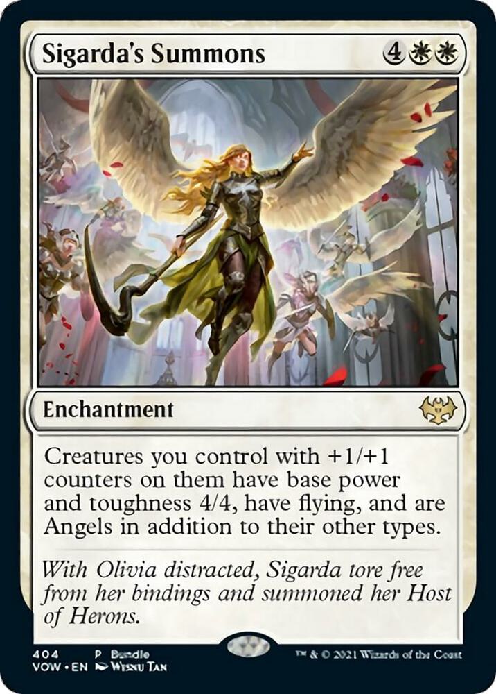 Sigarda's Summons (VOW Bundle) 404 card from Unique and Miscellaneous Promos