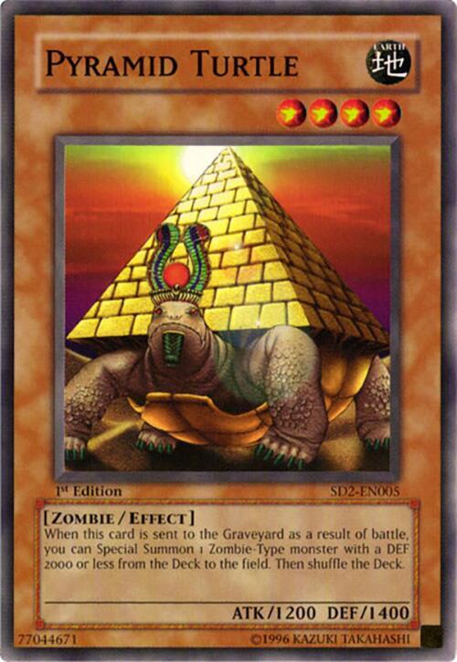 Pyramid Turtle SD2-EN005 card from Structure Deck: Zombie Madness