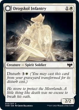 Drogskol Infantry 10 card from Innistrad: Crimson Vow