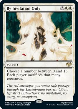 By Invitation Only 5 card from Innistrad: Crimson Vow
