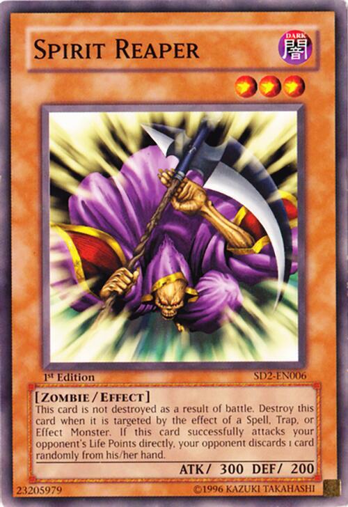 Spirit Reaper SD2-EN006 card from Structure Deck: Zombie Madness