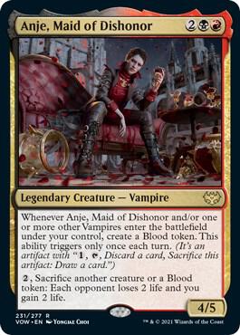Anje, Maid of Dishonor 231 card from Innistrad: Crimson Vow