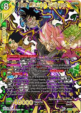 The Wicked Saiyans BT15-153 card from Saiyan Showdown