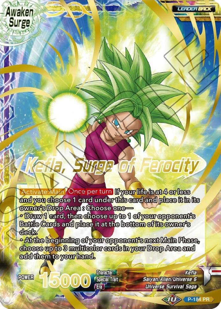 Kefla // Kefla, Surge of Ferocity (Gold Stamped) P-184 card from Mythic Booster