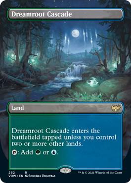 Dreamroot Cascade (Borderless) 282 card from Innistrad: Crimson Vow