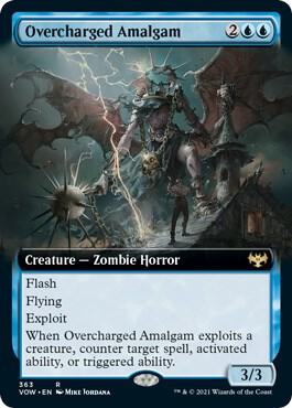 Overcharged Amalgam (Extended Art) 363 card from Innistrad: Crimson Vow