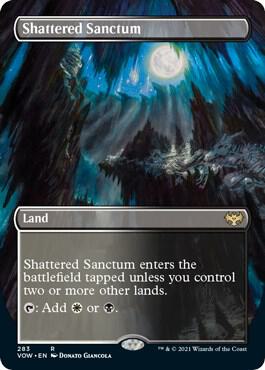 Shattered Sanctum (Borderless) 283 card from Innistrad: Crimson Vow