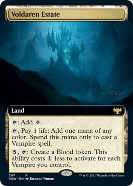 Voldaren Estate (Extended Art) 397 card from Innistrad: Crimson Vow