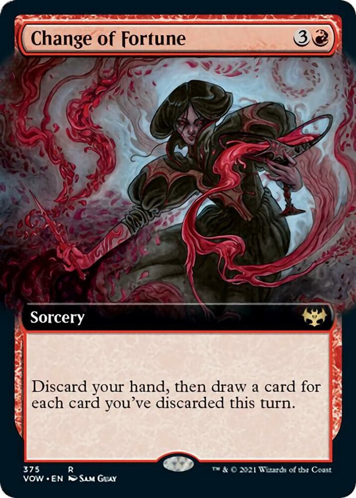 Change of Fortune (Extended Art) 375 card from Innistrad: Crimson Vow