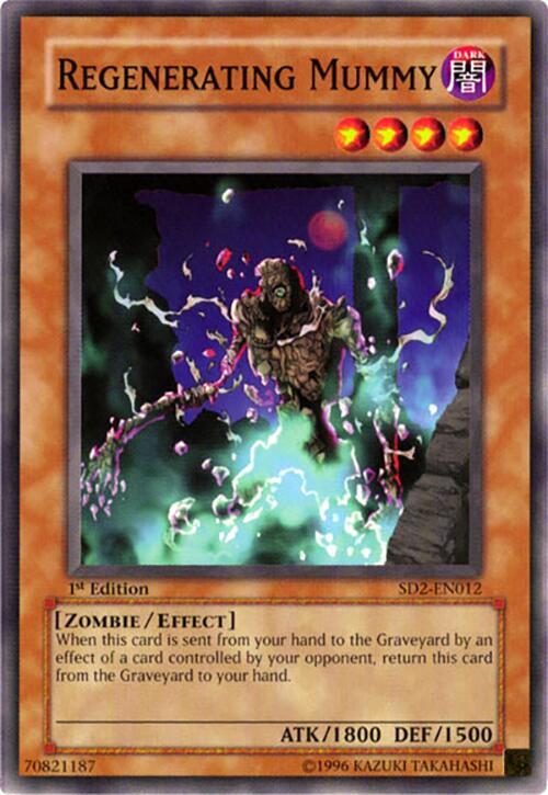 Regenerating Mummy SD2-EN012 card from Structure Deck: Zombie Madness