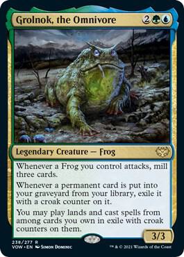 Grolnok, the Omnivore 238 card from Innistrad: Crimson Vow