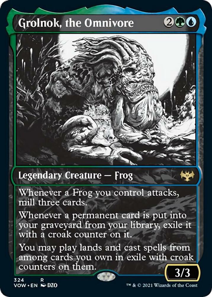Grolnok, the Omnivore (Showcase) 324 card from Innistrad: Crimson Vow