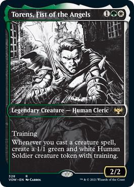 Torens, Fist of the Angels (Showcase) 328 card from Innistrad: Crimson Vow