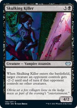 Skulking Killer 130 card from Innistrad: Crimson Vow