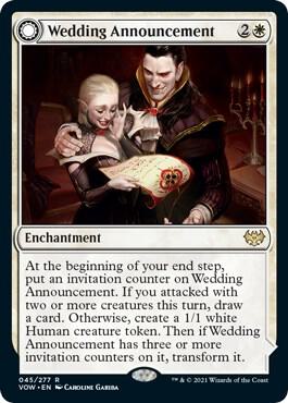 Wedding Announcement 45 card from Innistrad: Crimson Vow