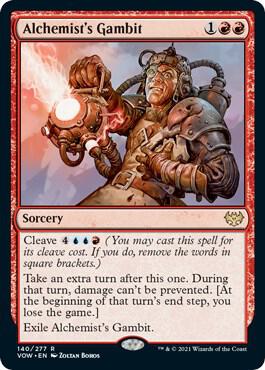 Alchemist's Gambit 140 card from Innistrad: Crimson Vow