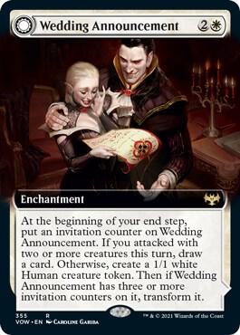 Wedding Announcement (Extended Art) 355 card from Innistrad: Crimson Vow