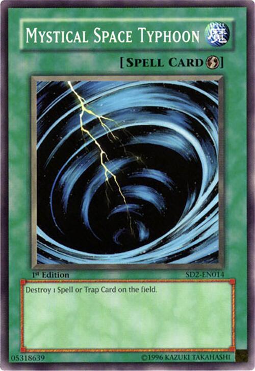 Mystical Space Typhoon SD2-EN014 card from Structure Deck: Zombie Madness