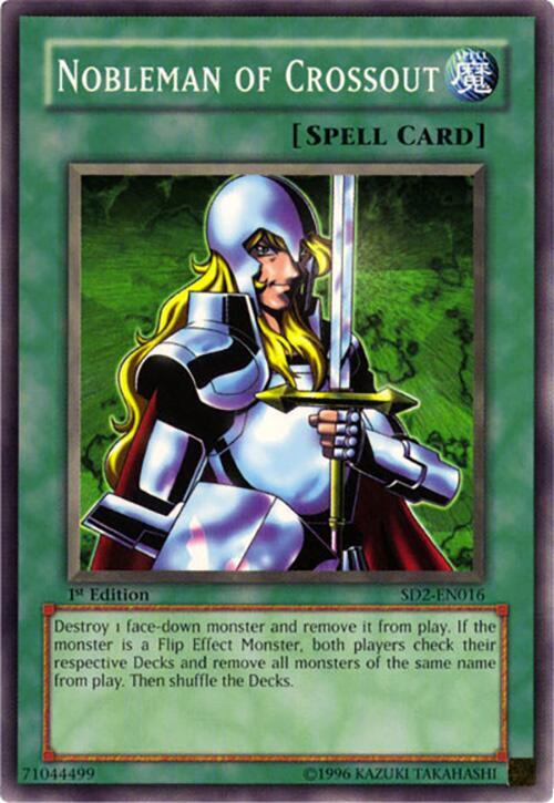 Nobleman of Crossout SD2-EN016 card from Structure Deck: Zombie Madness