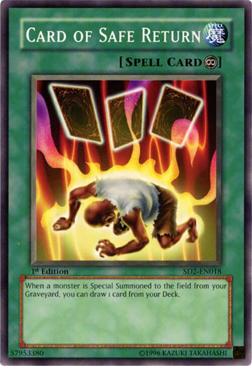Card of Safe Return SD2-EN018 card from Structure Deck: Zombie Madness
